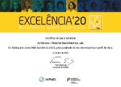 Certificado PME EXCELÊNCIA 2020