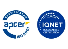Certificado de Qualidade Ambiente e Segurança - Logo APCER ISO 9001+IQNET